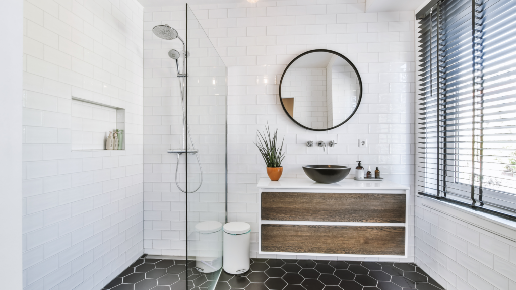 Modern bathroom renovation highlighting smart Force Value upgrades for property investment.