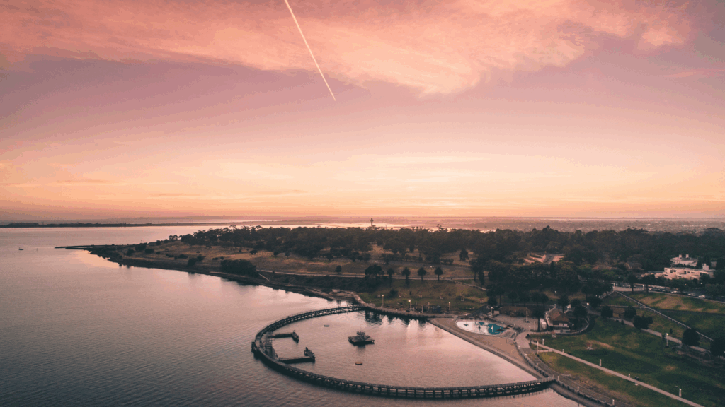Scenic view of Geelong waterfront – ideal for those moving to Geelong